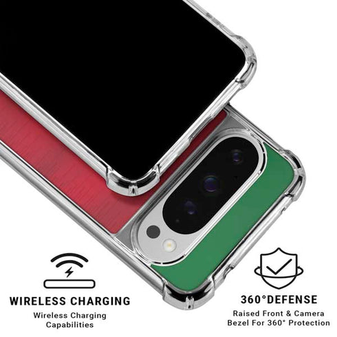 Portugal Soccer Flag Google Pixel 10 Pro Clear Case